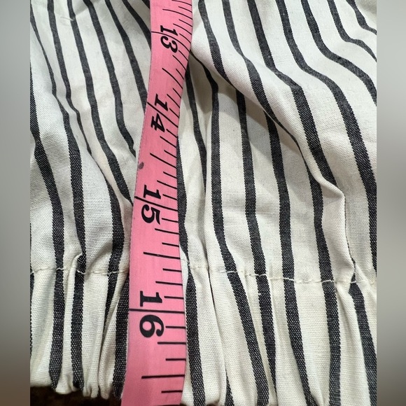 WEWOREWHAT Sleeveless Popover Shirt Medium NWT button down collared striped - Picture 6 of 8